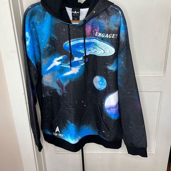 Our Universe Star Trek Enterprise Space Hoodie Size 2X Nwt Unisex - Picture 2 of 8